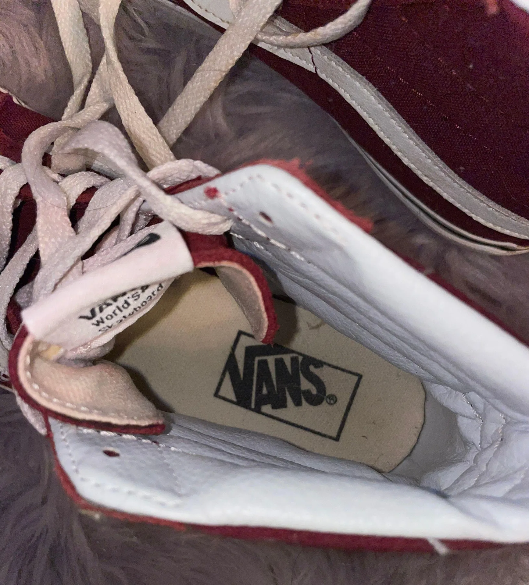 Vans Maroon High Tops - Image 5