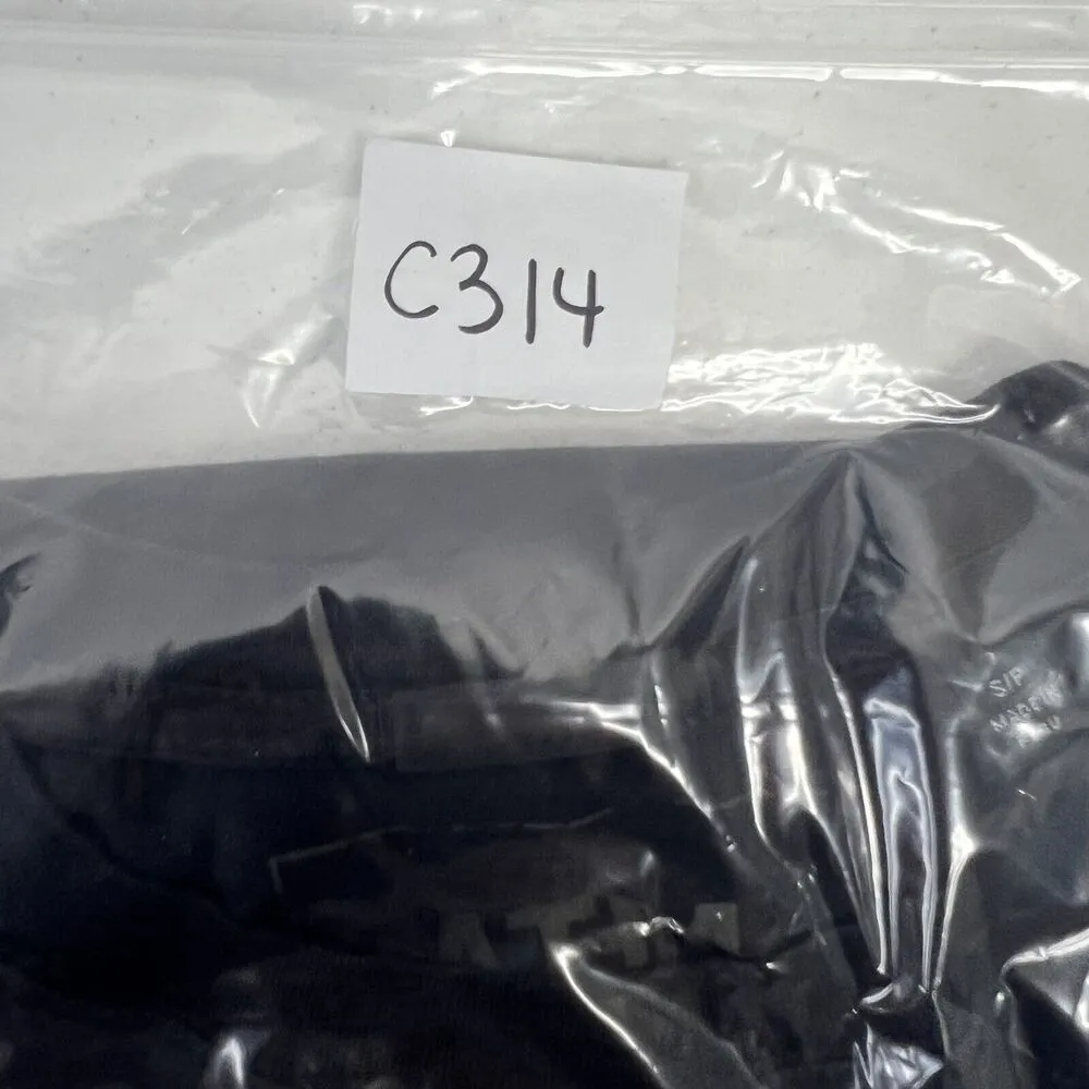 ATM Size S Dress Classic Jersey Striped Sleeve Crew Neck Tee Shirt Mini Pockets Black - Image 14