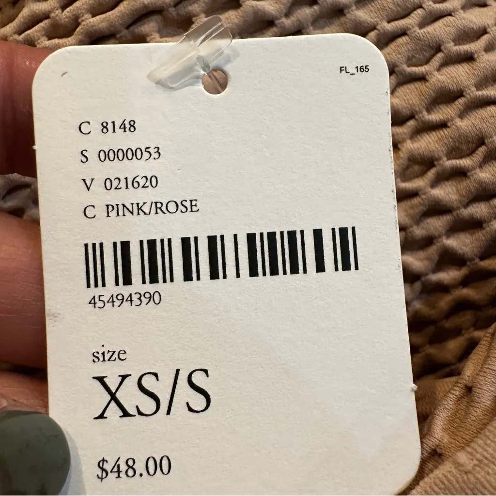 Intimately Free People Women's Textured Seamless Cropped Top Sz XS - S Pink NWT - Image 10