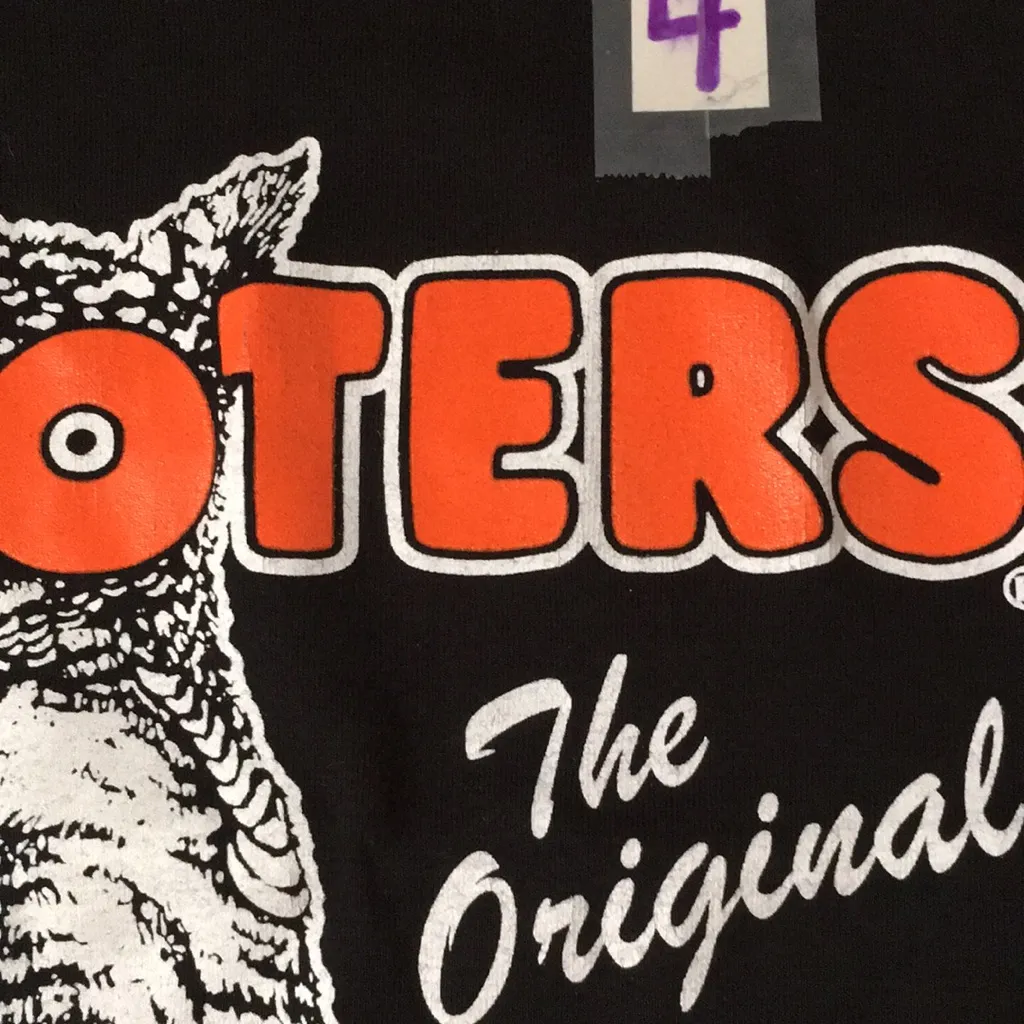 Bin35#4 New Hooters Girl Uniform Tank Top From Clearwater FL Cracking Black XS - Image 5