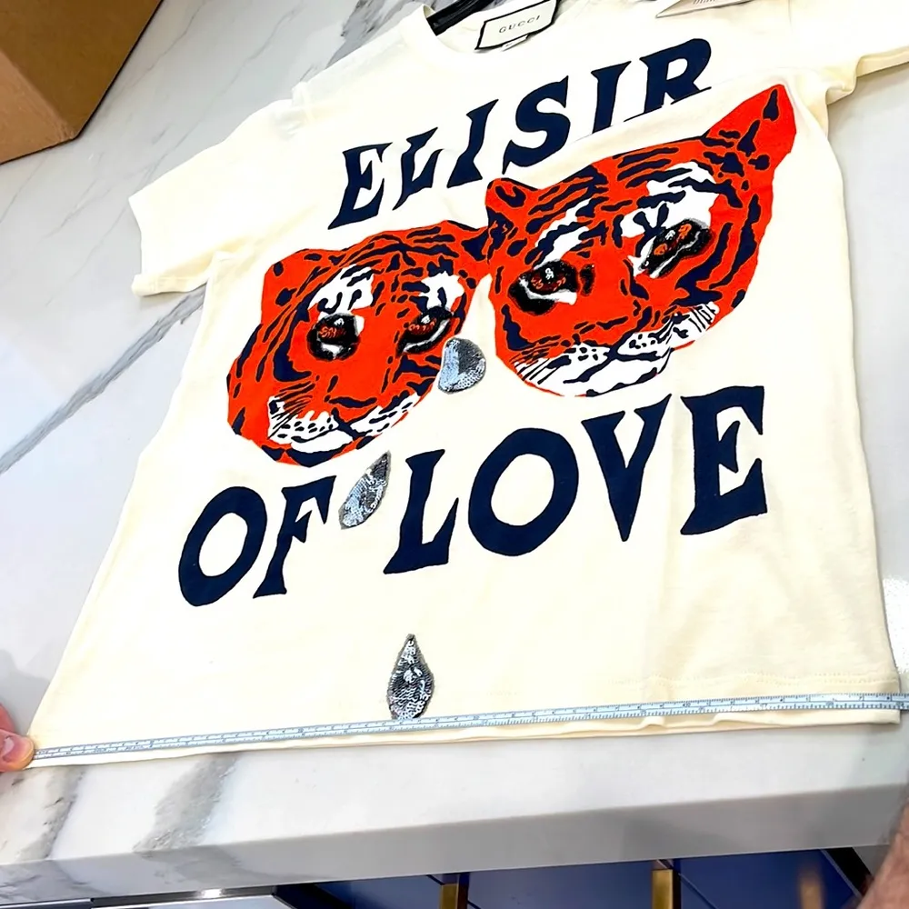 Gucci Elisir of Love Sequin Tee - Image 9