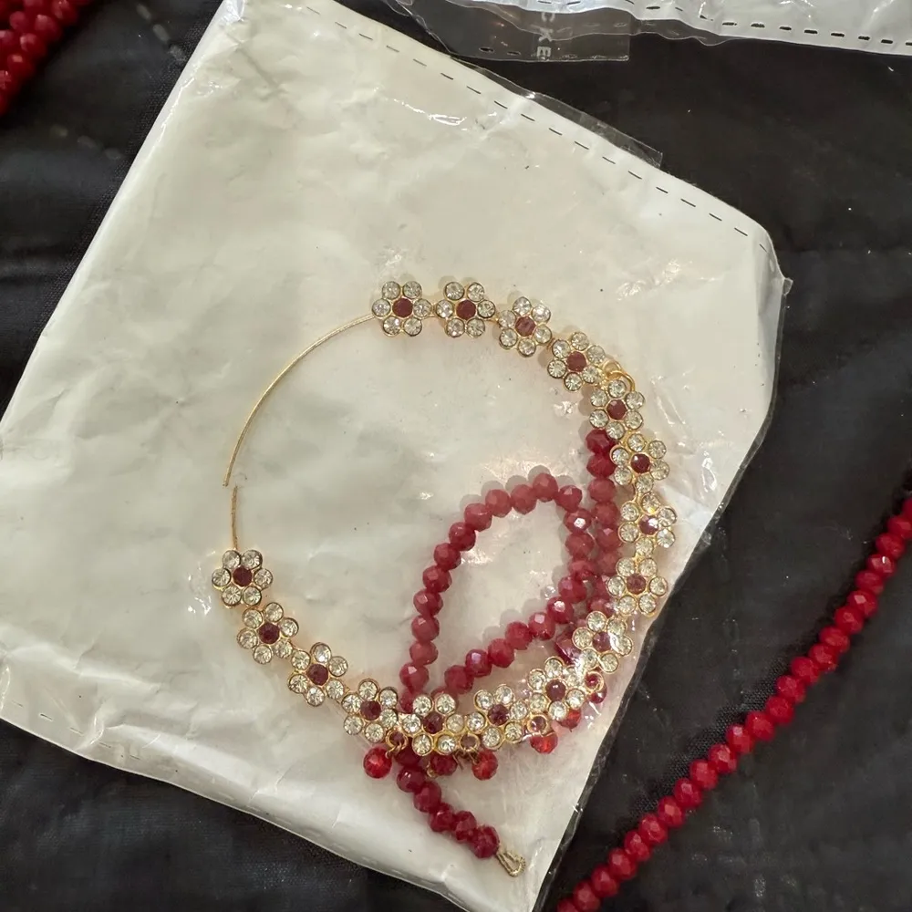 Indian Pakistani complete wedding bridal jewelry set Gold - Image 9