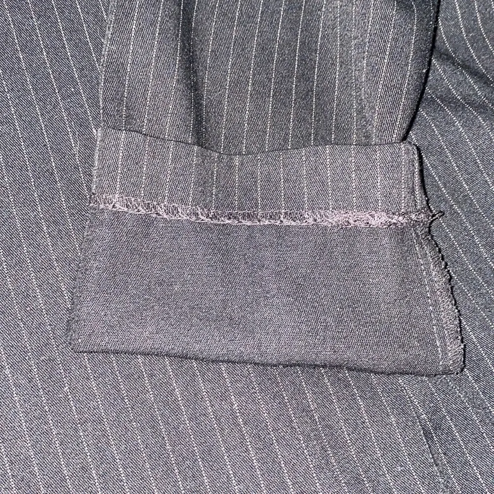 ALL THAT JAZZ pinstripe blazer jacket pearl buttons black with white size 9/10 - Image 5