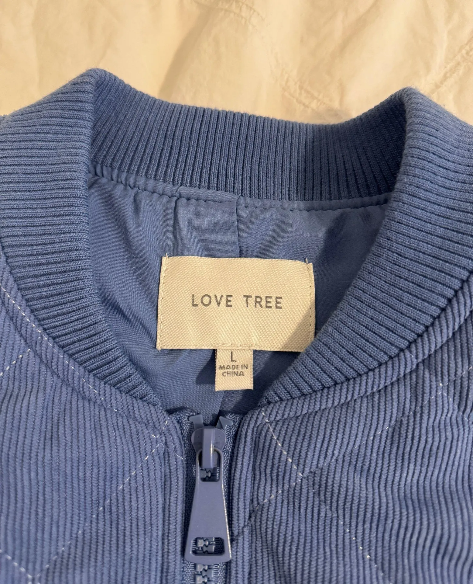 Blue Quilted Jacket - Image 6