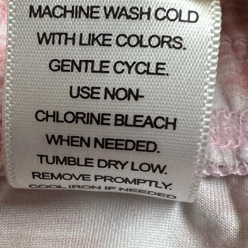 Jaclyn Intimates Pink & White Drawstring Pajama Lounge Pants - Size Large - VGUC - Image 7