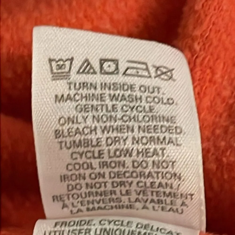 Victoria's Secret Orange Lip Kissed Graphic Sweatshirt Womens Size Medium - Image 11