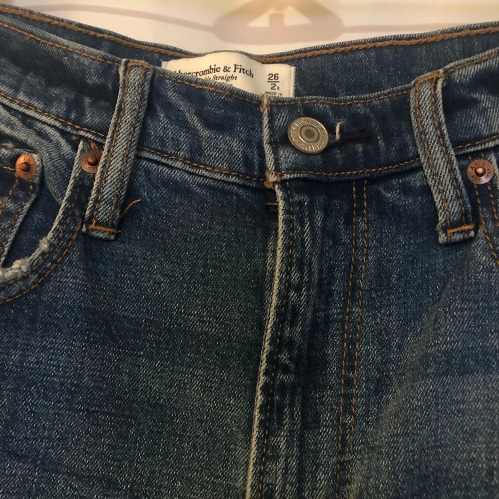 ABERCROMBIE & FITCH The Ankle Straight Ultra High Rise Jeans Size 26 - Image 10