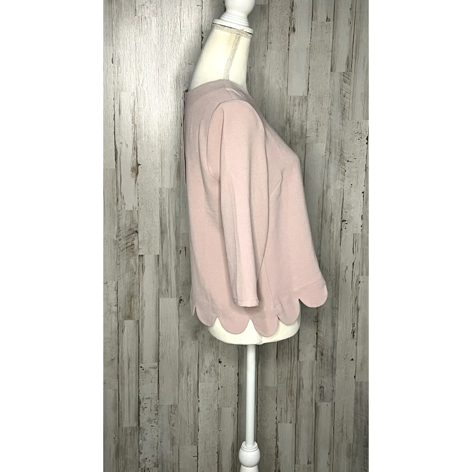 NWT‎ The Limited Women's Petite Pink 3/4 Sleeve Blouse Casual Spring - Image 2