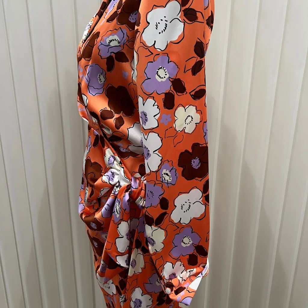 ZARA  dress Floral Wrap size medium so cute with boots - Image 3