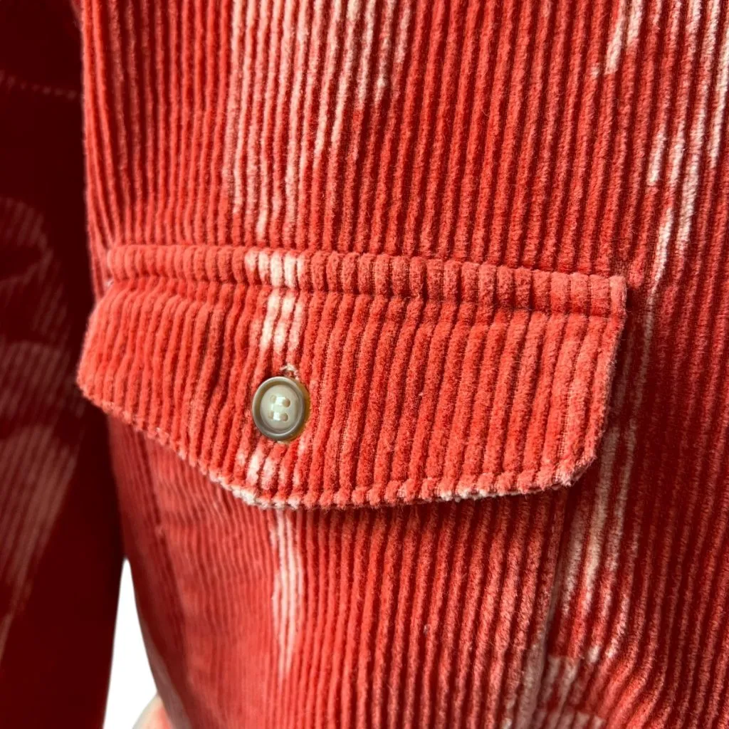 Blue Buttercup Corduroy Jacket Large Plus Size XL Shacket Button Oversized Ombre - Image 8