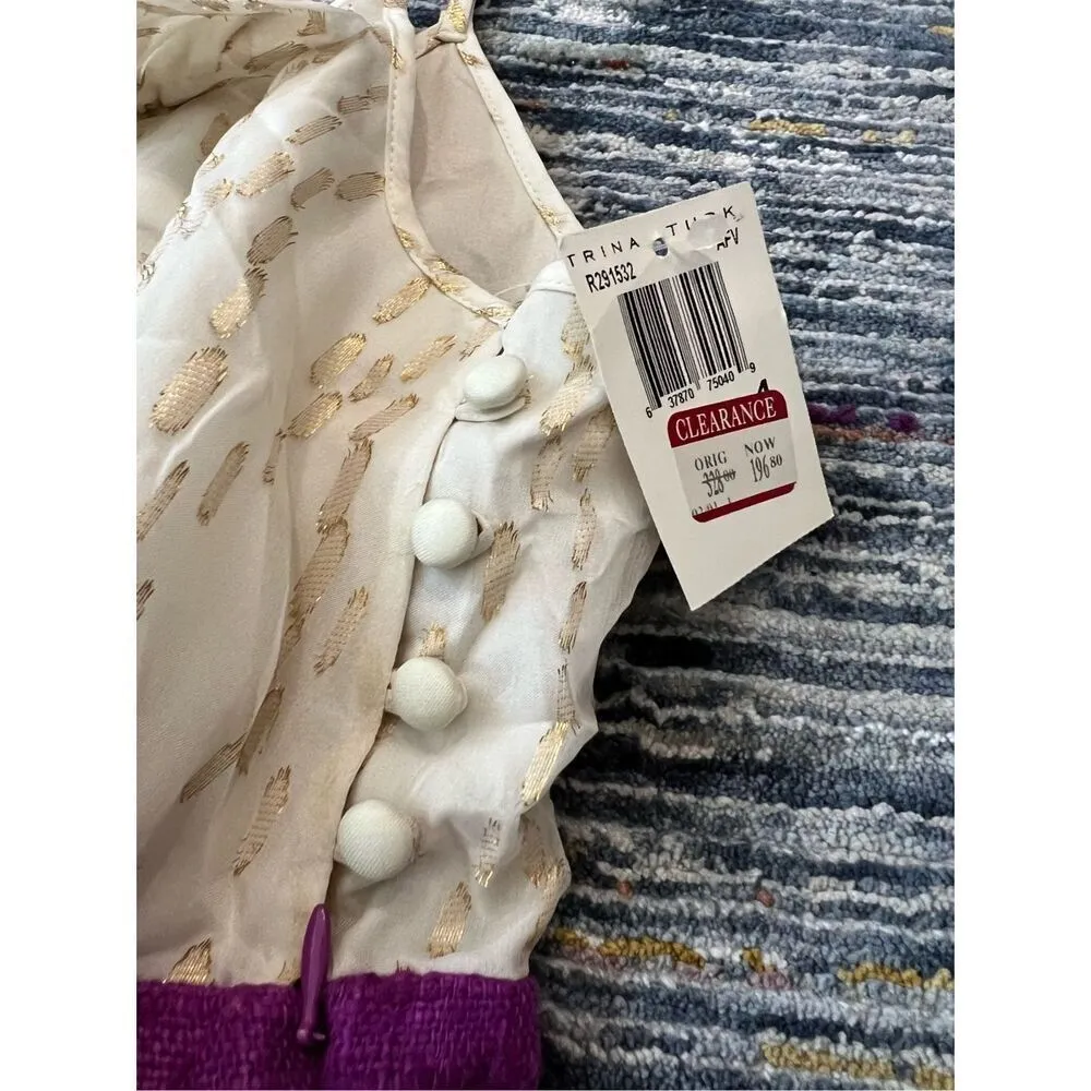 Trina Turk NWT silk dress size 4 - Image 3