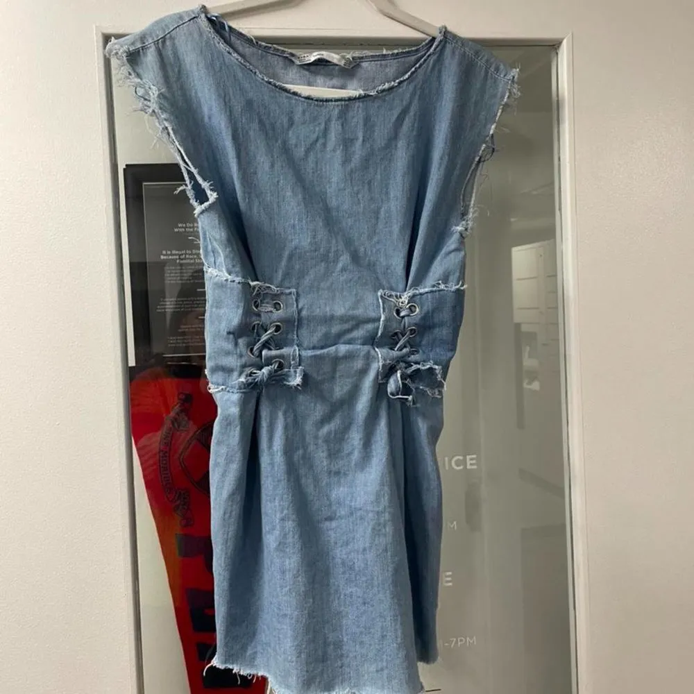 ZARA  Denim style mini - Image 2