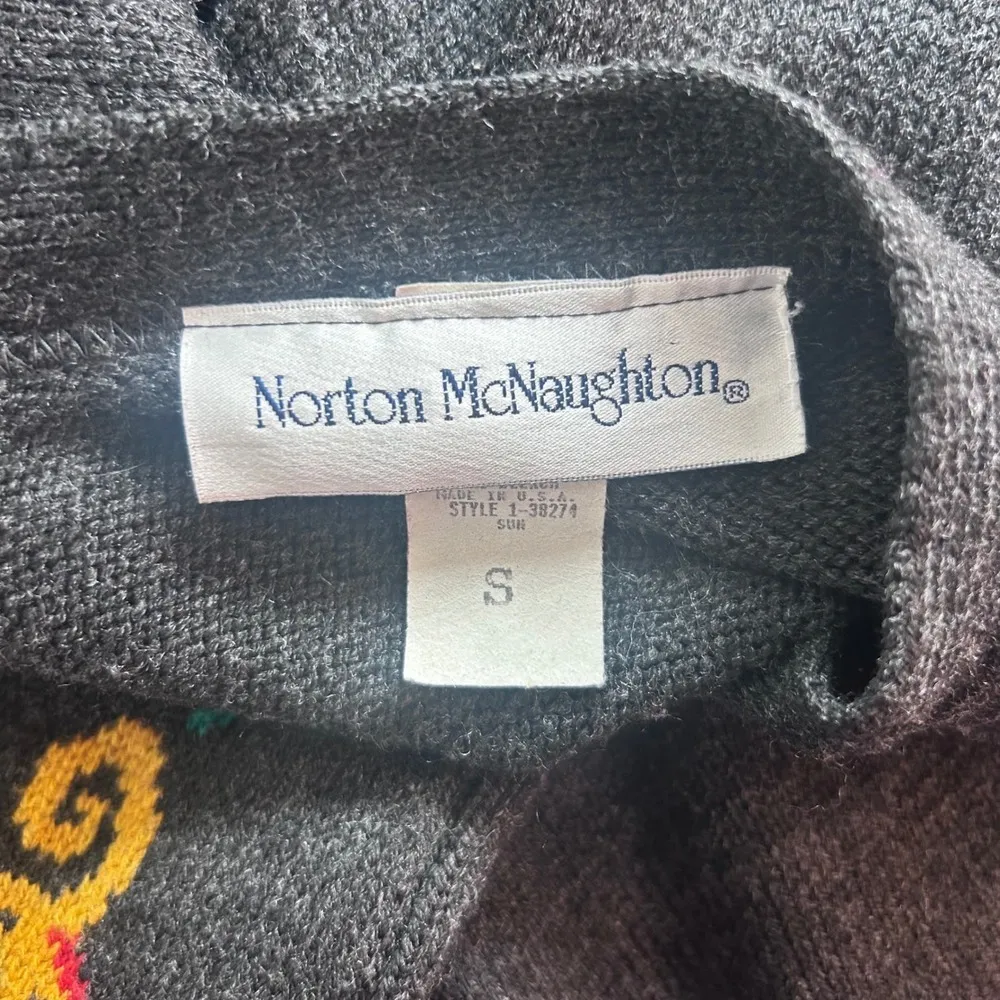 Norton McNaughton Cardigan Sweater‎ Small Gray - Image 6