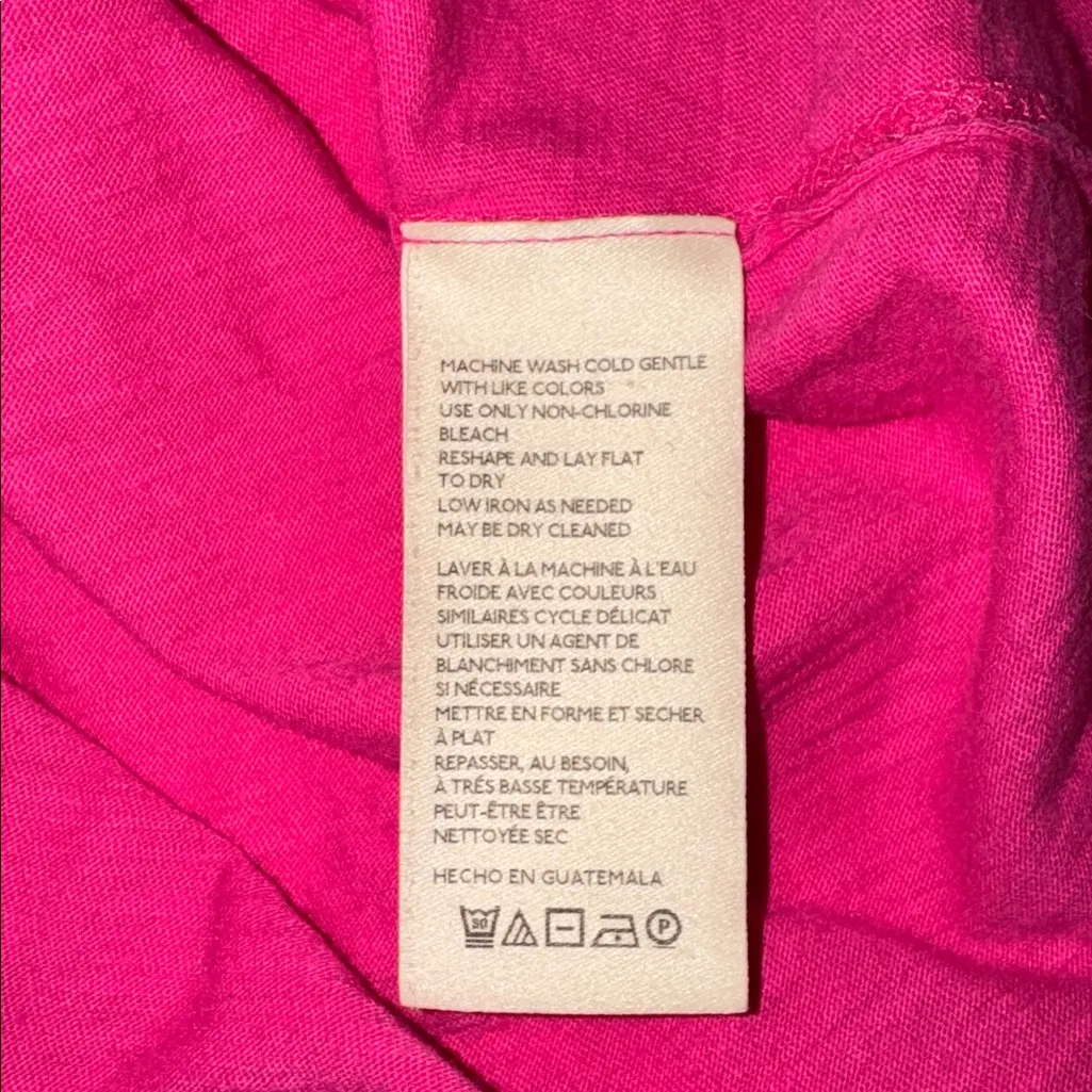 Maeve Anthropologie Short Sleeve Crewneck TShirt, Raw Hems, Sz M - Image 7