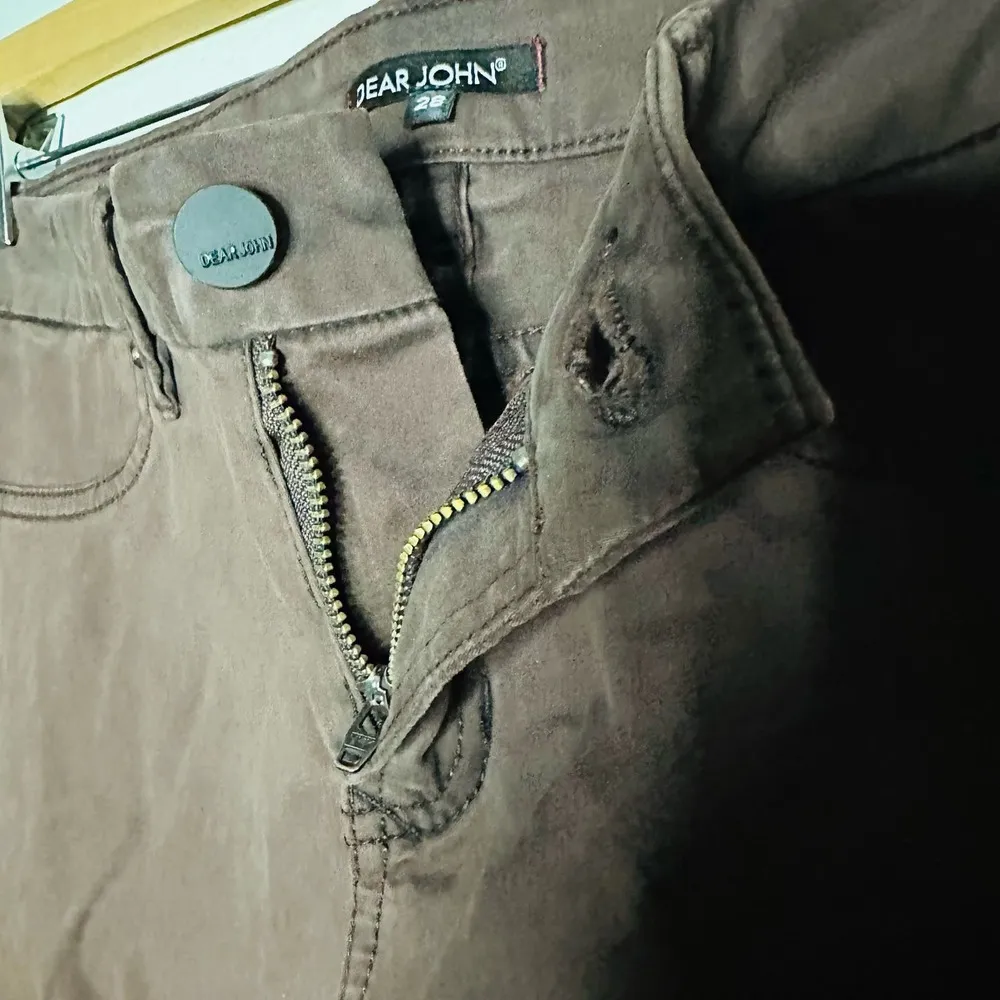 Dear John Women's Rustic Red Side Zipper Straight Leg Jeans Size 28 - Image 10