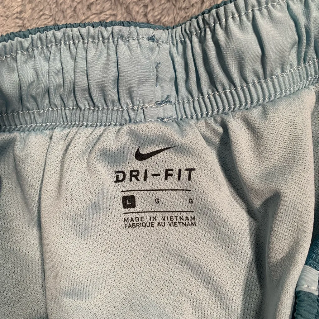 Nike Women's Blue teal Athletic Shorts - Image 4