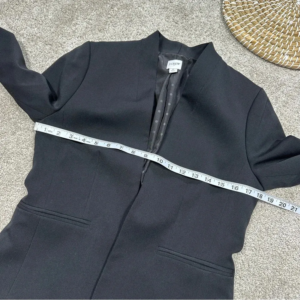 J. Crew Factory Broadway Blazer Office Work Business Casual Black Size 6 - Image 14