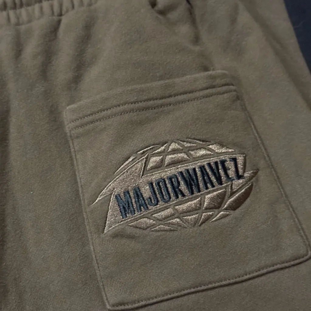 Majorwavez Lab Flare Brown Spider Web Embroidered Sweatpants Size Small - Image 5