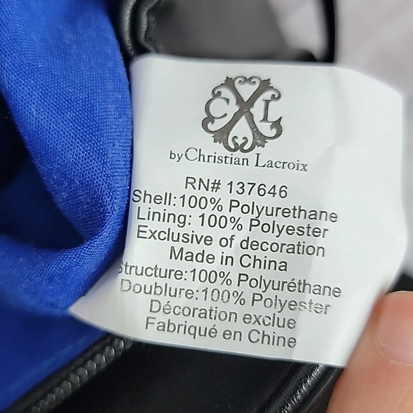 Christian Lacroix Black Double Handle Vegan Leather Luxe Medicine Doctor Purse - Image 10