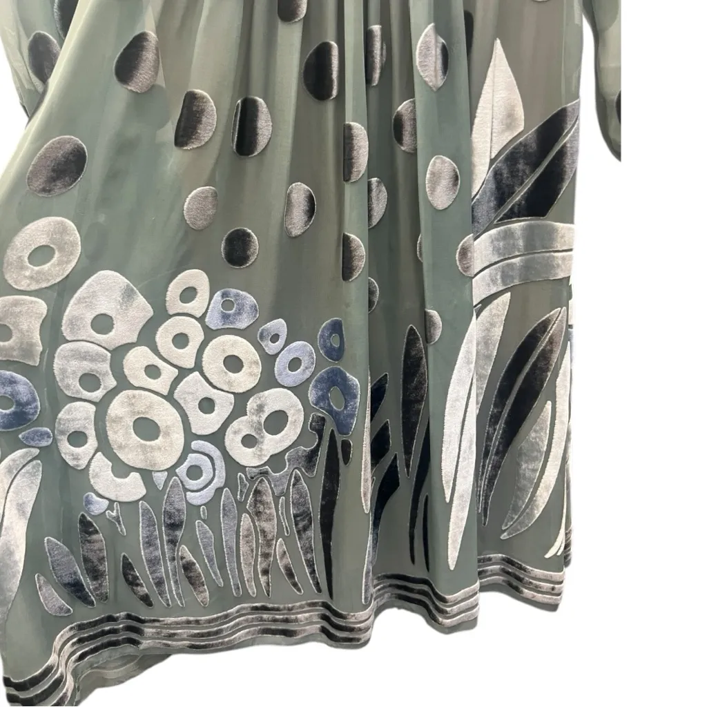 BCBGMaxAzria RUNWAY Women’s Green Velvet Dress, XS - Image 3