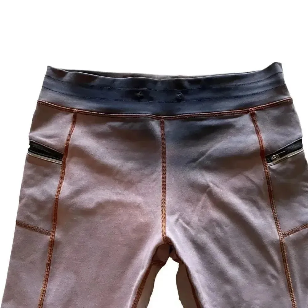 Cali Sport Purple Heathered Yoga Running Sporty Capri Leggings Sz S Purple - Image 2