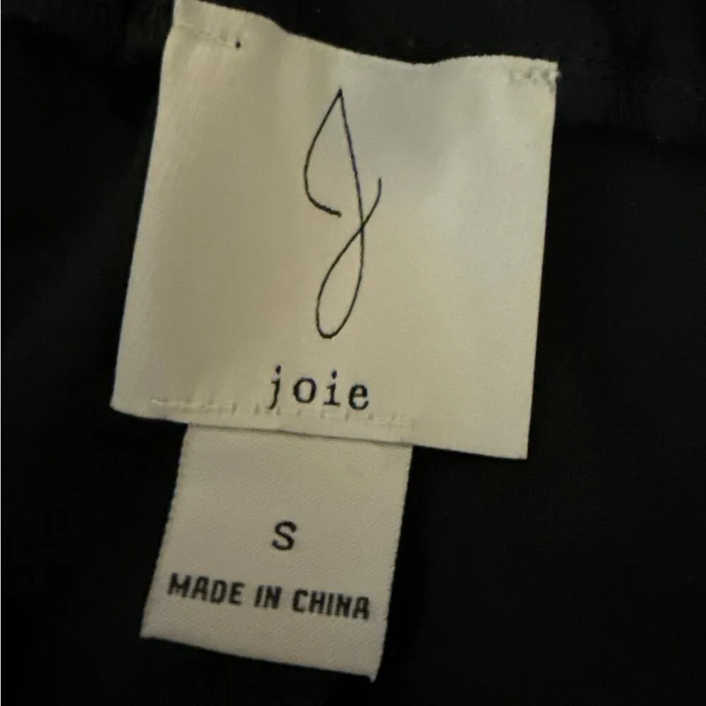 Joie Women's Black High Waist Pull On Casual Straight Wide Leg Trousers Pants S - Image 4