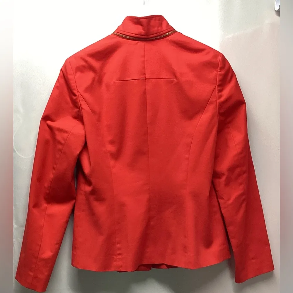 Calvin Klein blazer. Orange. Size 8 Petite - Image 6