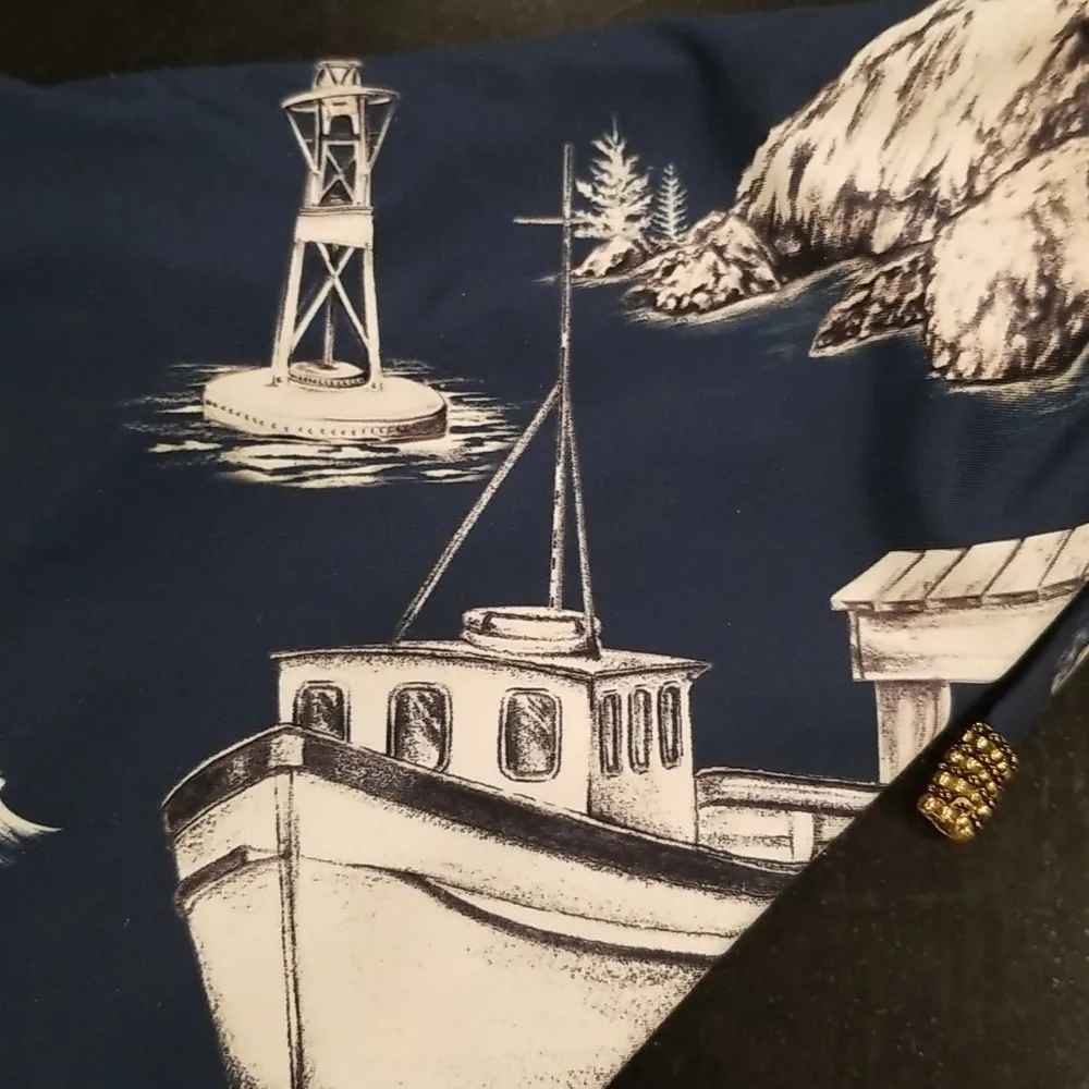 💕AGUA BENDITA💕 Proa Eda Bikini Bottom ~ Blue Nautical Print Medium NWT - Image 12