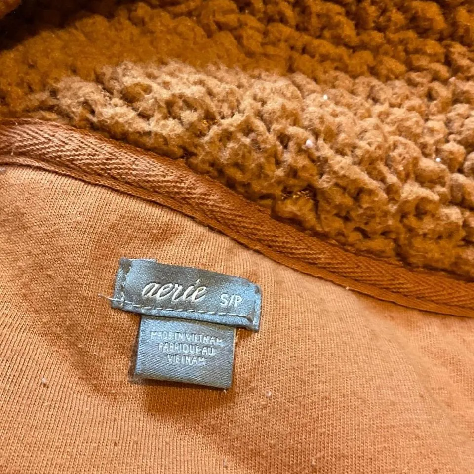 Aerie Sherpa teddy bear pullover‎ fleece - Image 3