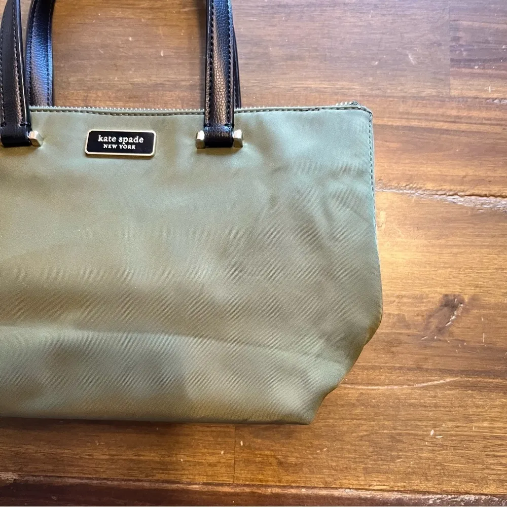 Kate Spade Green Mini Tote Small Handbag Olive - Image 2