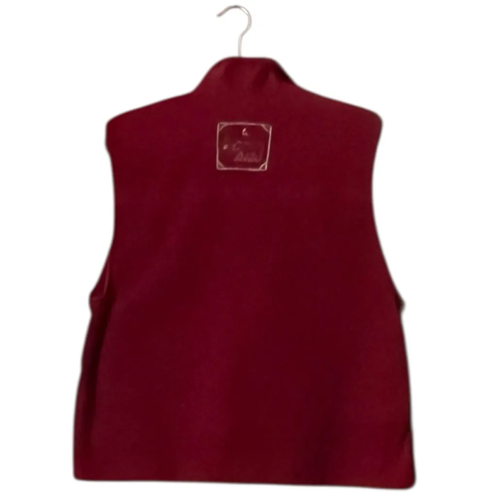 VTG. Corduroy Embroidered Outdoor Theme Zip up front Vest. SZ.XL - Image 2