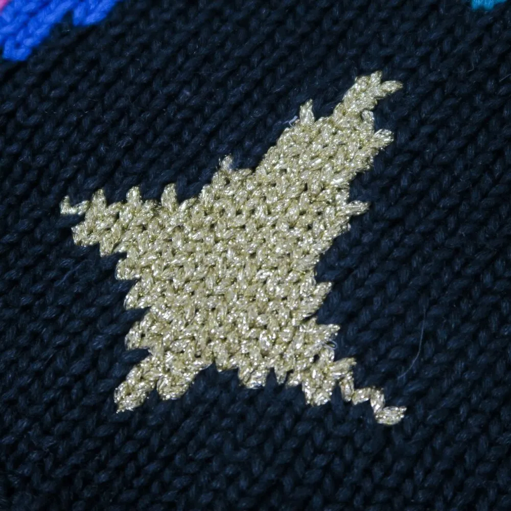 Vintage 90s, Lisa Nichols Christmas Santa Sweater Black Size M - Image 14