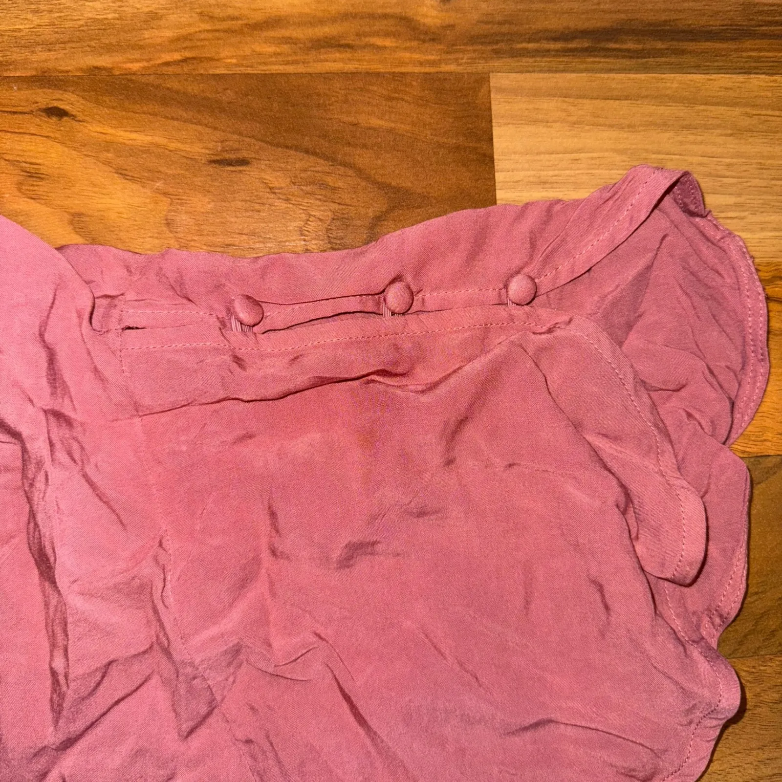 Torrid Rose Pink‎ Plus Size 3X Blouse Top Pleated Short Sleeve NWT lightweight - Image 5