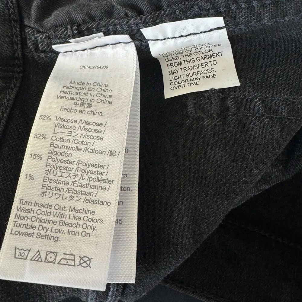 Madewell SZ 26 Roadtripper Biker Bermuda Jean Shorts Mid-Rise Stretch Lunar Wash - Image 7