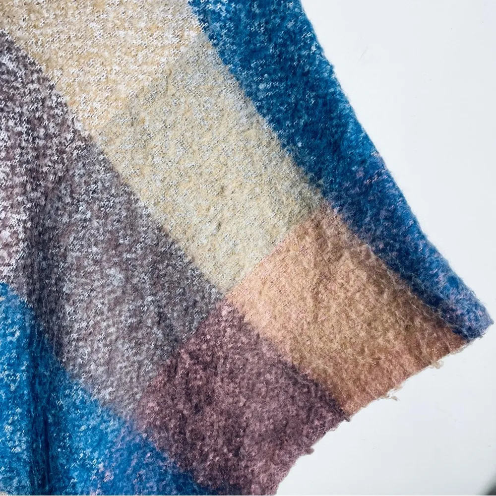 ModCloth Pastel Multicolor Colorblock Plaid Poncho - Image 5