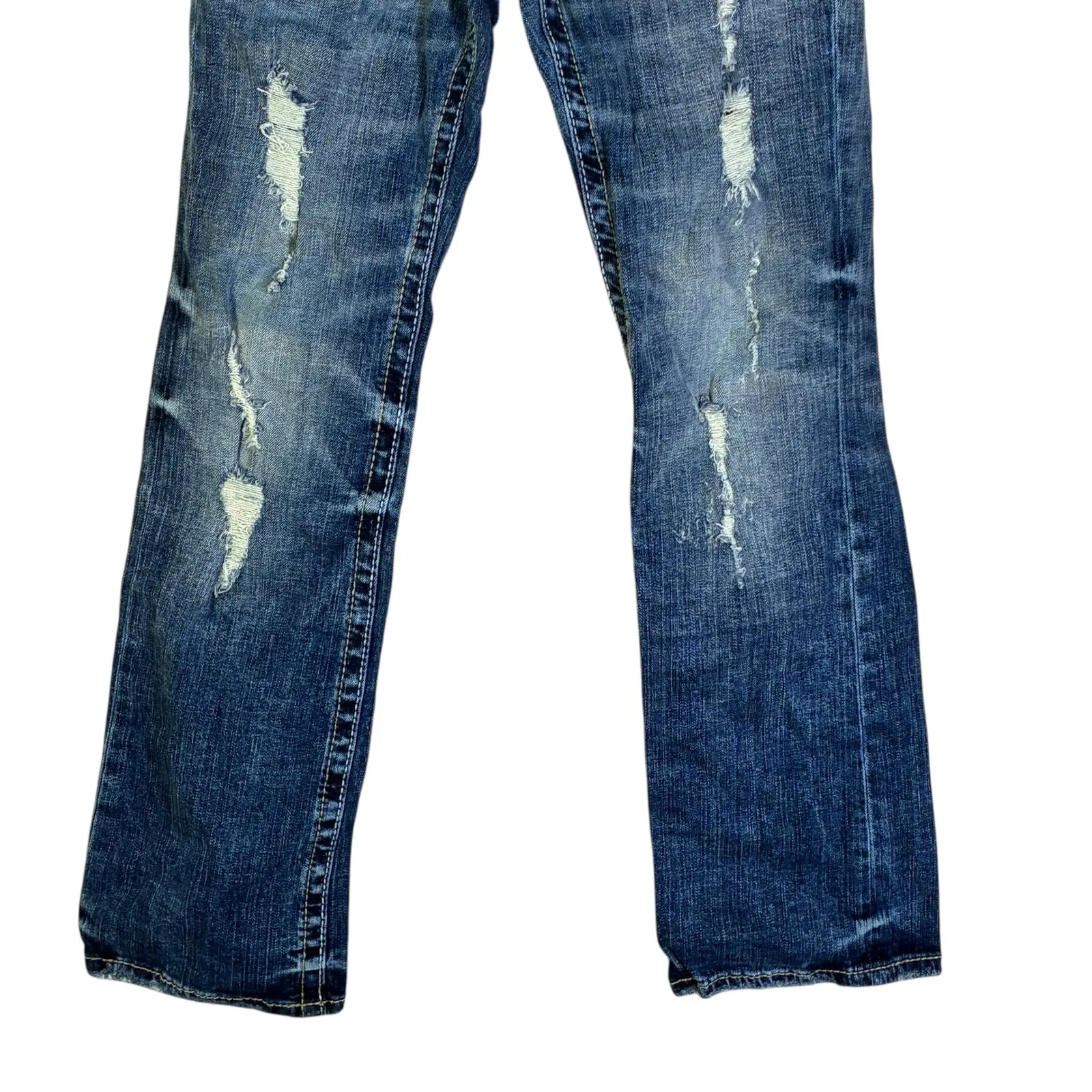 BKE Aiden Bootcut Low Rise Jeans Womens 27S Medium Wash Stretch Y2K - Image 3