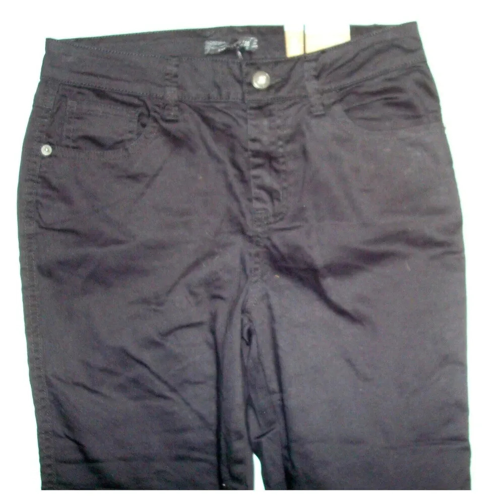 New NWT Womens 2 Prana Oday Jeans Denim Black Out 26 X 30 Dark Skinny Stretch - Image 3