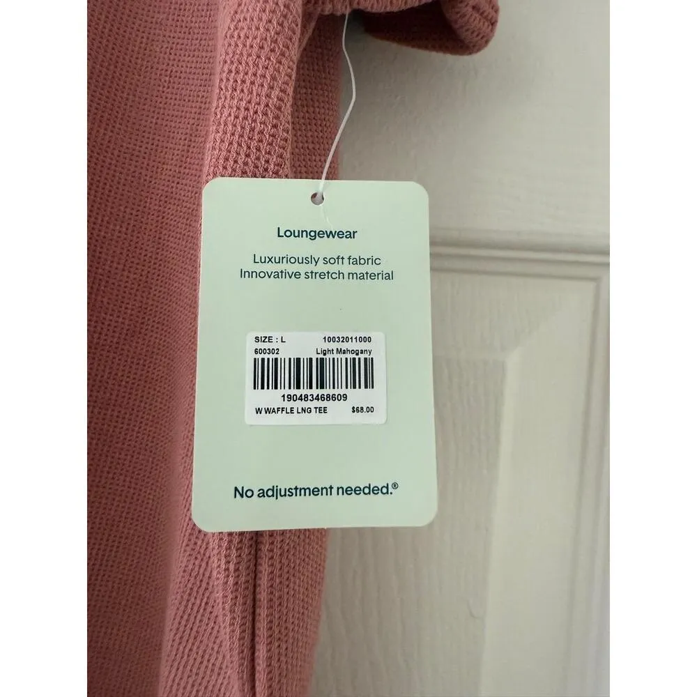 NWT Tommy John Waffle Lounge Top Pink Size L - Image 4