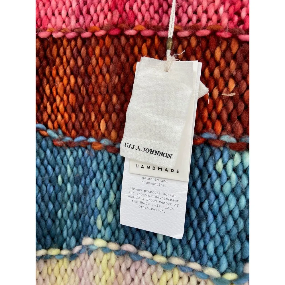 Ulla Johnson Violeta Paradise Multicolor Stripe Wool Knit Pullover Sweater NWT - Image 4