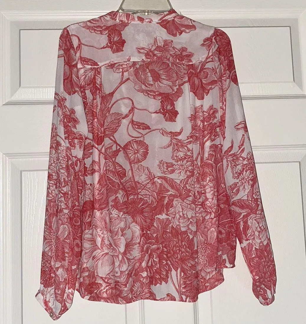 Loft Floral Blouse - Image 4