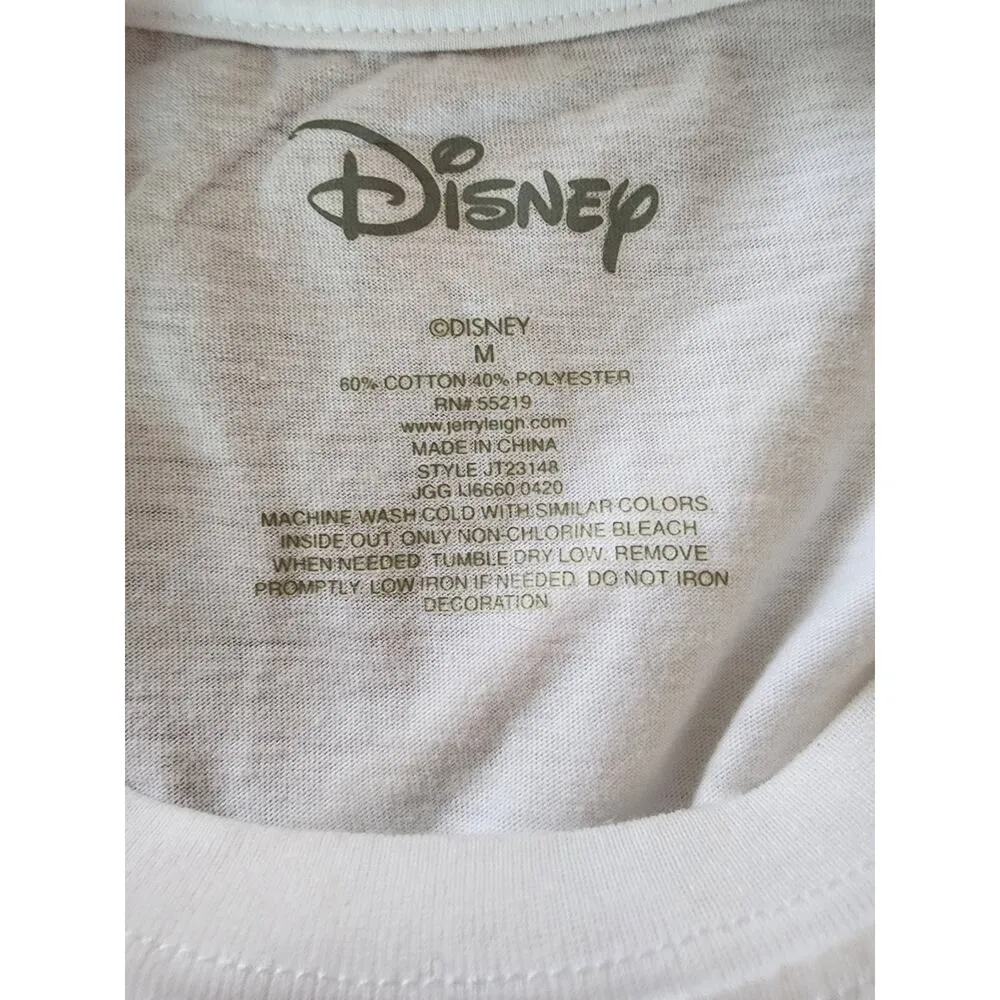 Disney American Flag Cropped Top Patriotic Print Size Medium - Image 4