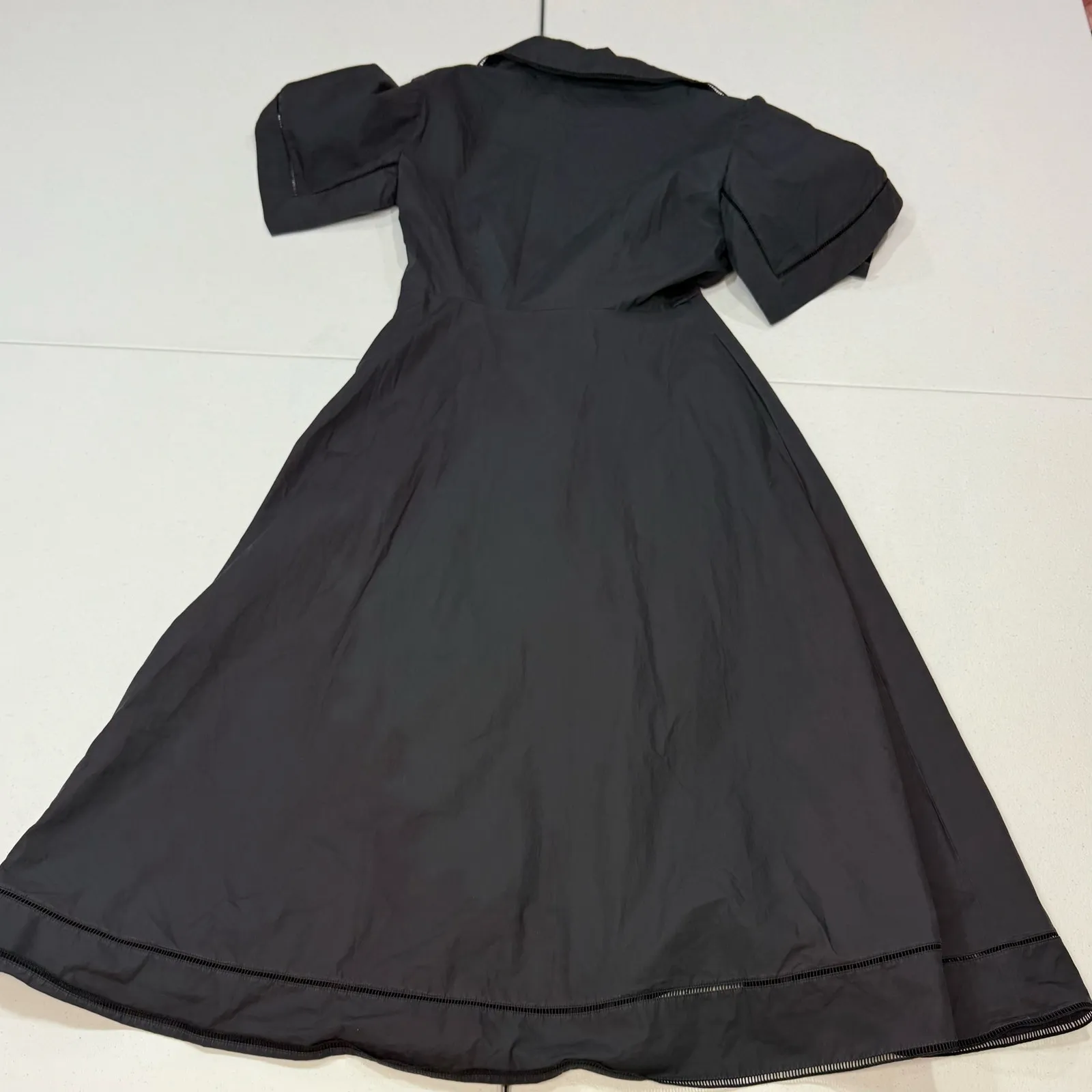 Róhe Ladder black Embroidered Dress Size 36 (4) - Image 9