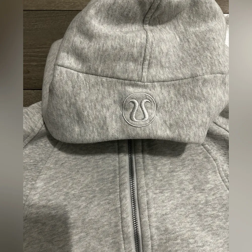 Lululemon Grey Oversized Scuba Half Zip Hoodie - Image 4