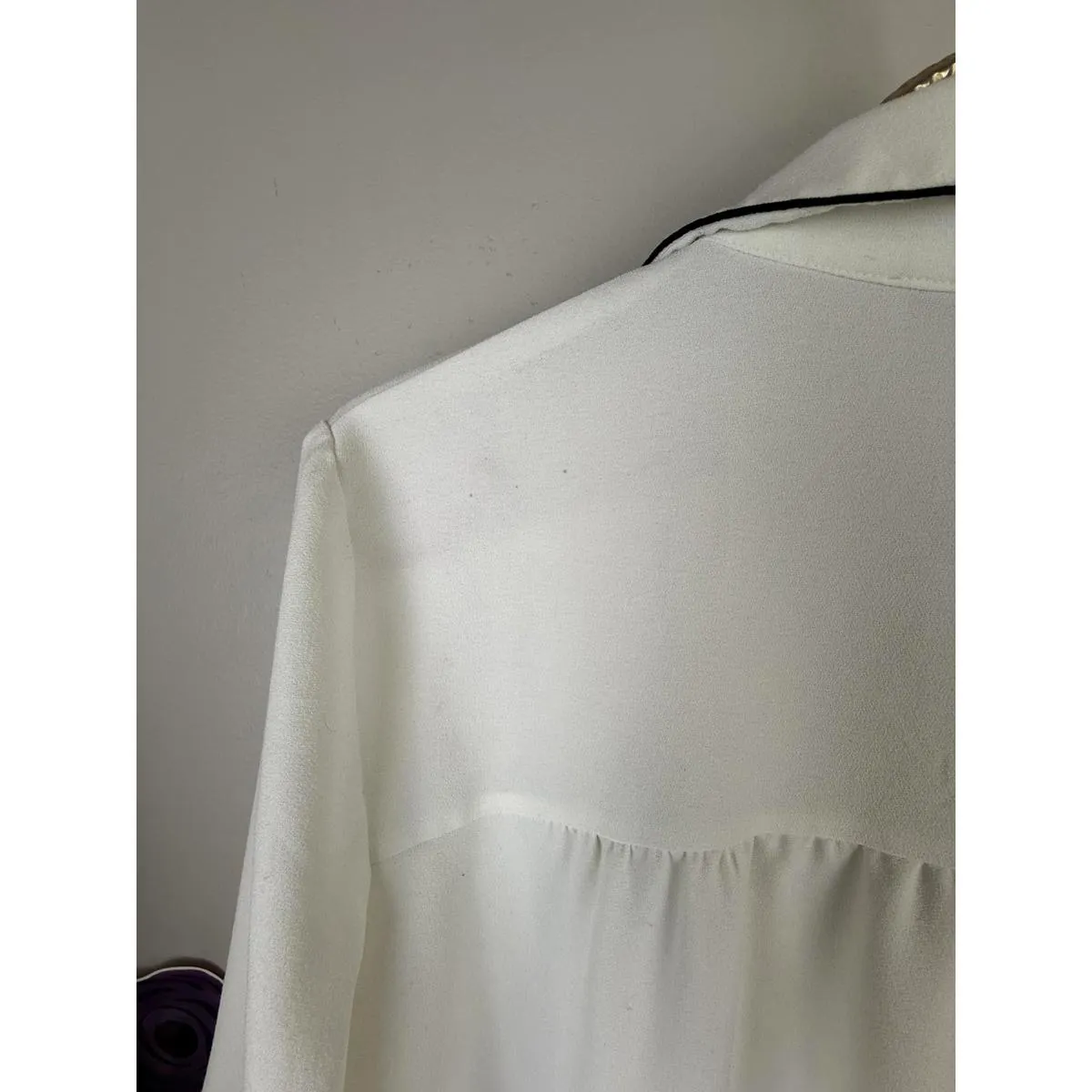 Gerard Darel Paris Collared Blouse - Size - 42 - Image 2
