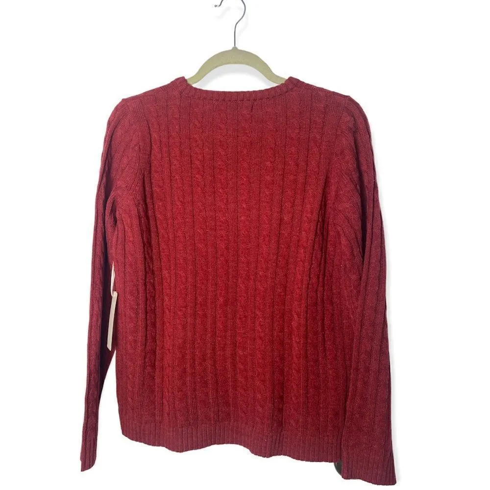 MAK Sweater SZ L cable knit sweater NWT Size L - Image 3