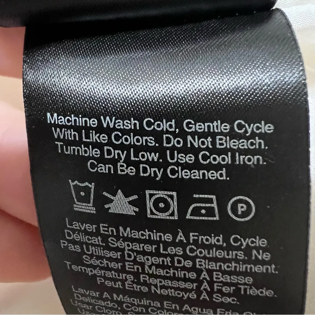 DONNA KARAN White Flat Front Pants Size 14 Slacks Trousers Lined Straight Leg - Image 10