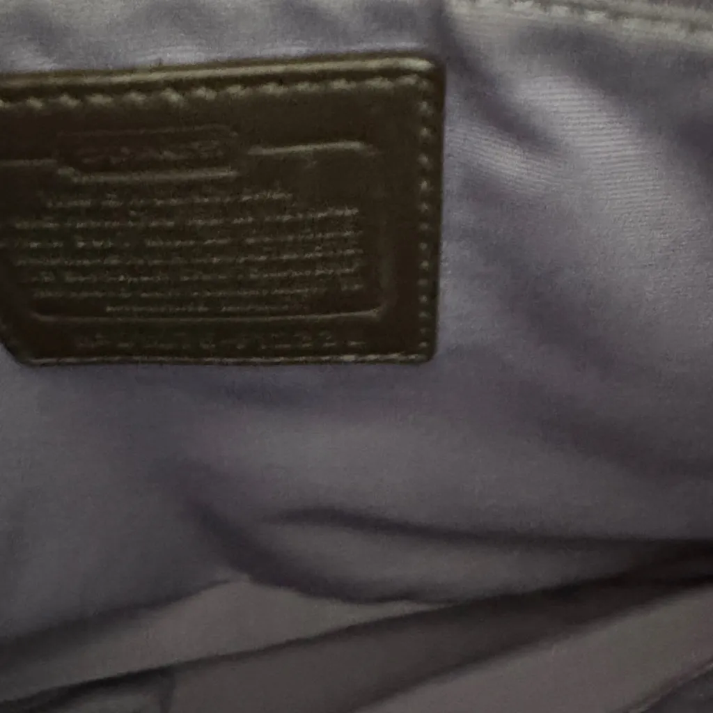 Vintage Coach hobo Dark Brown pebble Leather Handbag - Image 6