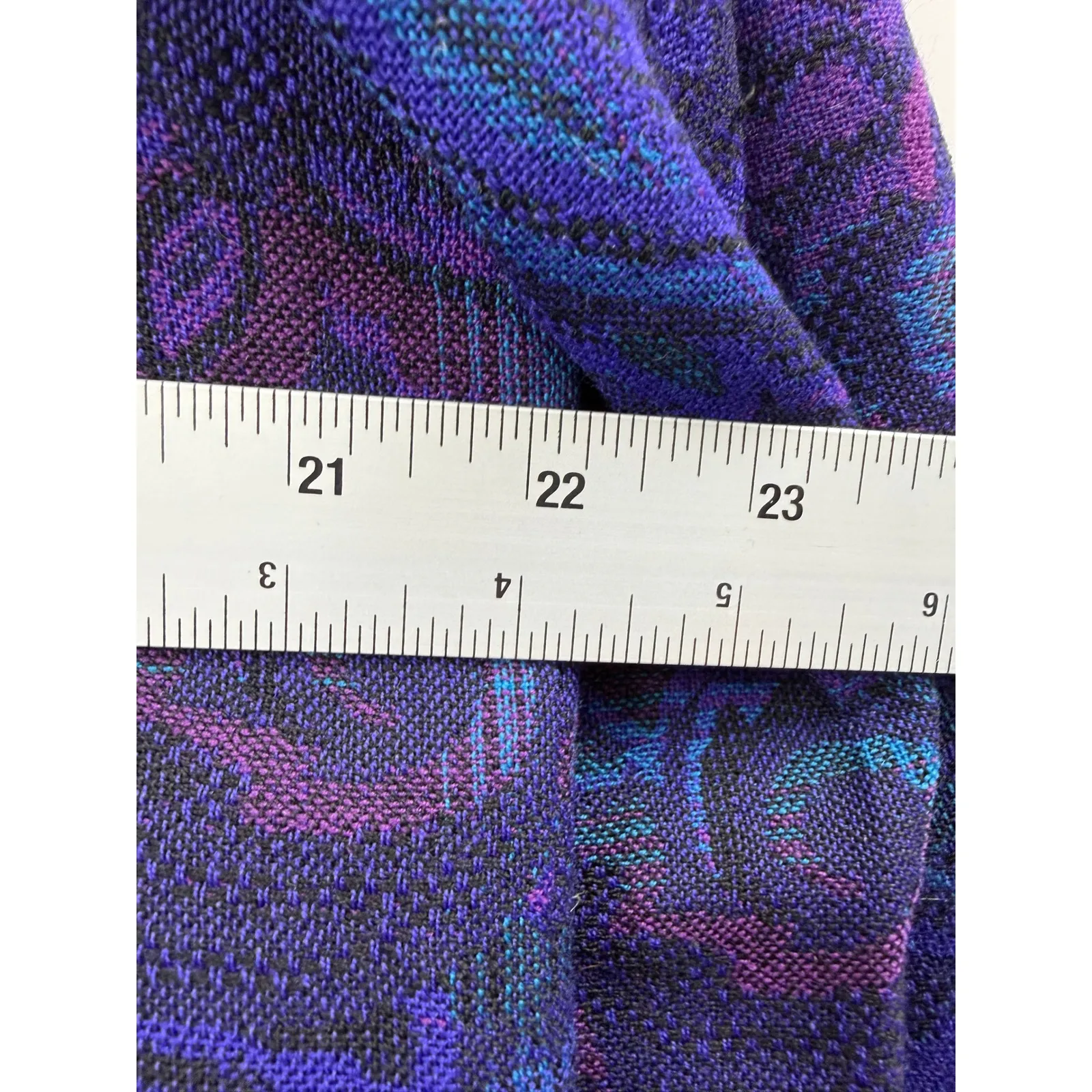 Vintage Pendleton Womens Wool Paisley Blazer Jacket Purple Blue Size 14 - Image 10