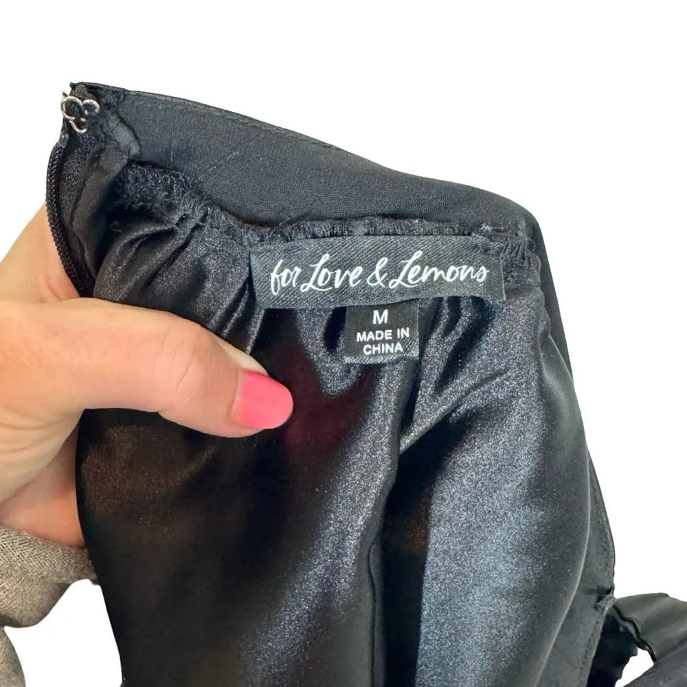 For Love and Lemons Virginia Lace Pleated Bustier Strapless Mini Babydoll Dress - Image 13