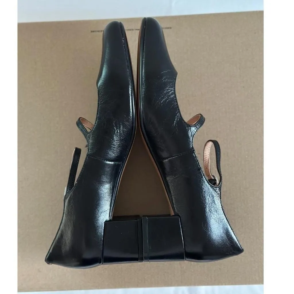 Madewell The Nettie Heeled Mary Jane in True Black, Size 10 - Image 9